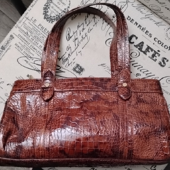 Monsac Handbags - Monsac Crocodile-Embossed Bag
